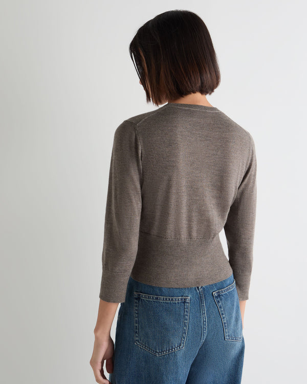 Women's Darcie Superfine Cashmere Cropped Cardigan 4