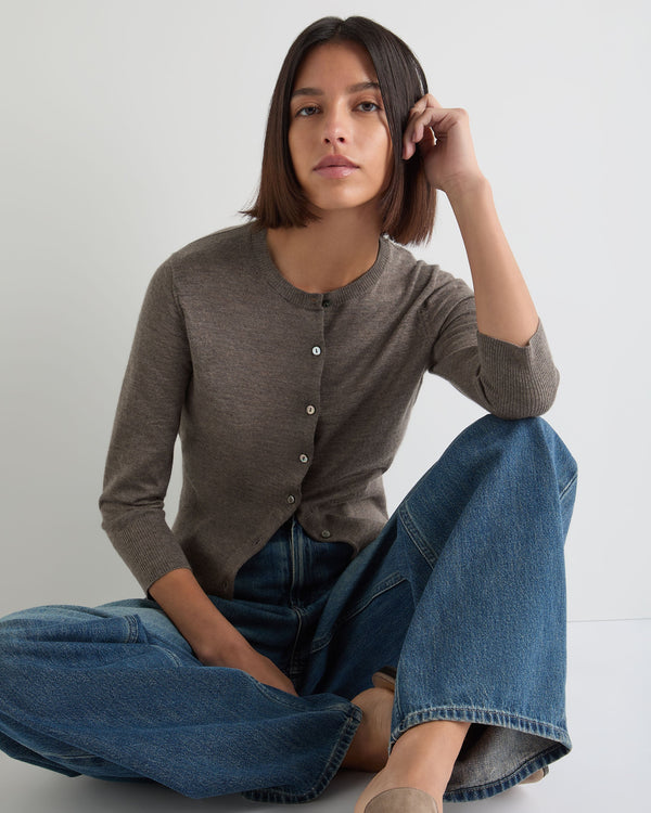 Women's Darcie Superfine Cashmere Cropped Cardigan 5