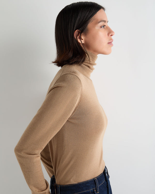 Women's Margot Superfine Cashmere Roll Neck Jumper 5