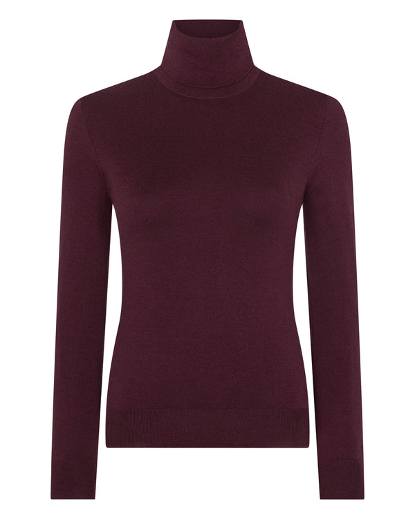 Women's Margot Superfine Cashmere Roll Neck Jumper 2