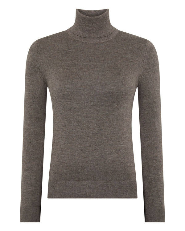 Women's Margot Superfine Cashmere Roll Neck Jumper 2
