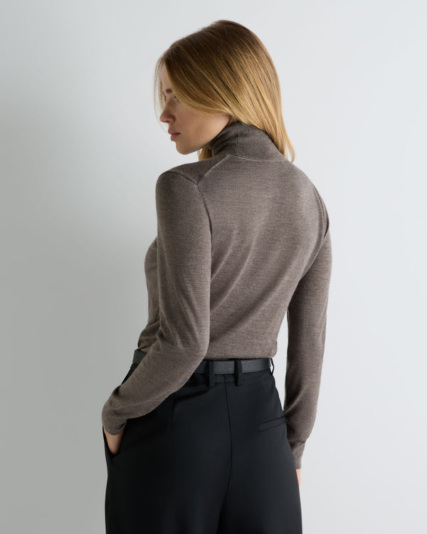 Women's Margot Superfine Cashmere Roll Neck Jumper 4