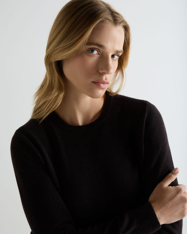 Women's Evie Classic Round Neck Cashmere Jumper 5
