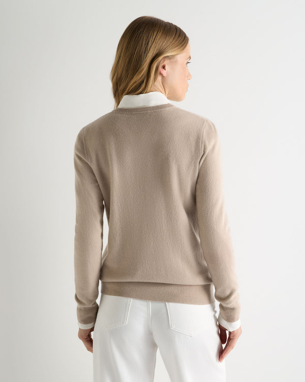 Women's Evie Classic Round Neck Cashmere Jumper 4