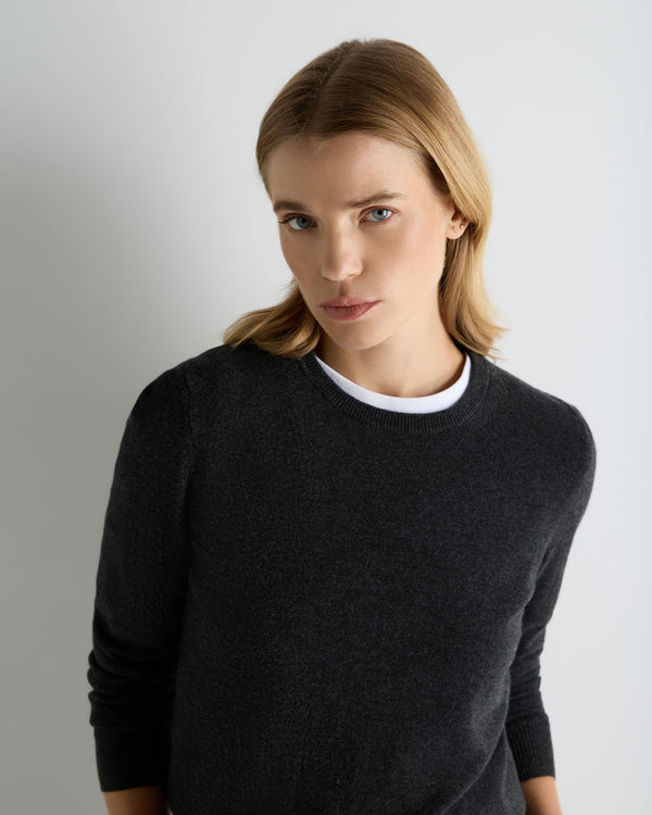 Women's Evie Classic Round Neck Cashmere Jumper 5