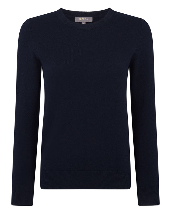Women's Evie Classic Round Neck Cashmere Jumper  2