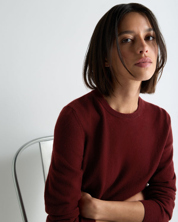 Women's Evie Classic Round Neck Cashmere Jumper 5