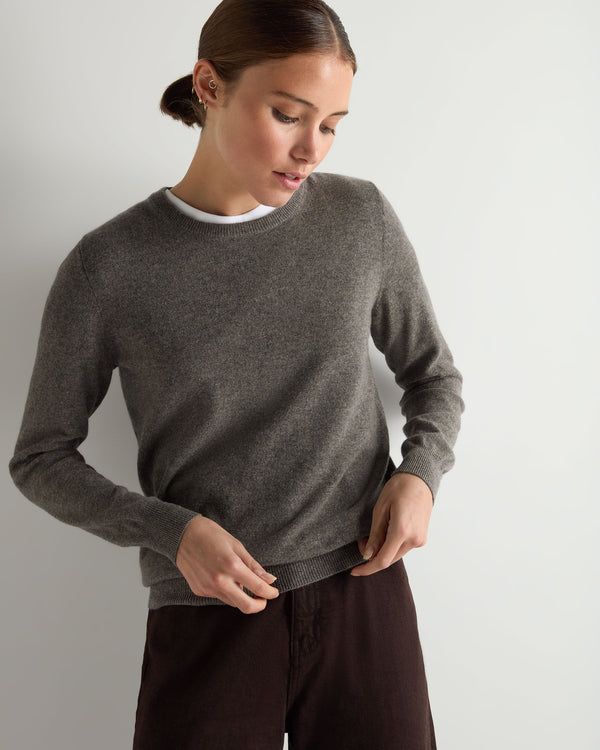 Women's Evie Classic Round Neck Cashmere Jumper 5