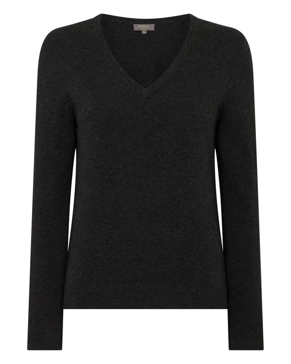 Women's Phoebe V Neck Cashmere Jumper 2