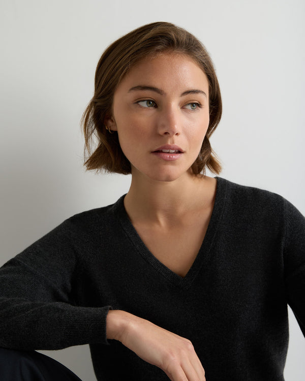 Women's Phoebe V Neck Cashmere Jumper 5