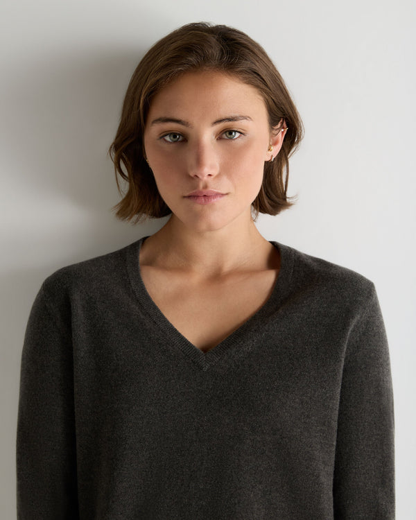 Women's Phoebe V Neck Cashmere Jumper  5