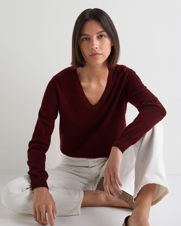 Women's Phoebe V Neck Cashmere Jumper 5