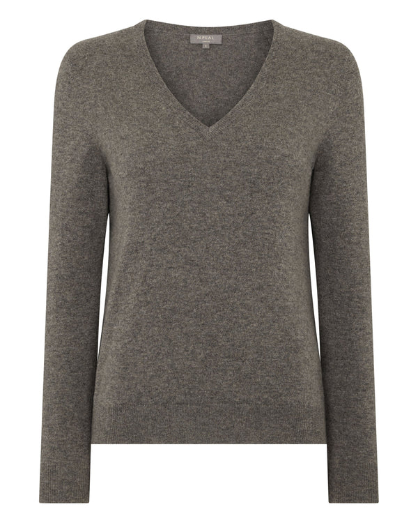 Women's Phoebe V Neck Cashmere Jumper 2