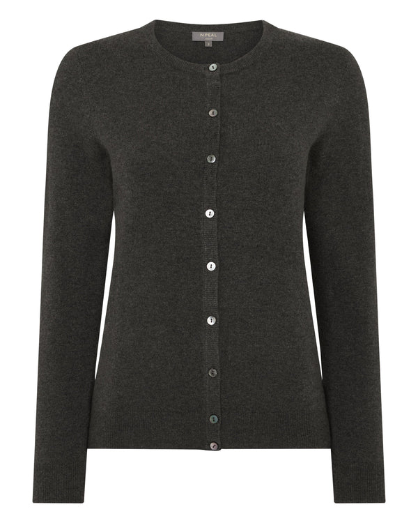 Women's Olivia Round Neck Cashmere Cardigan  2