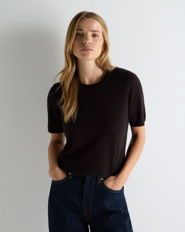 Women's Milly Classic Cashmere T-Shirt 1