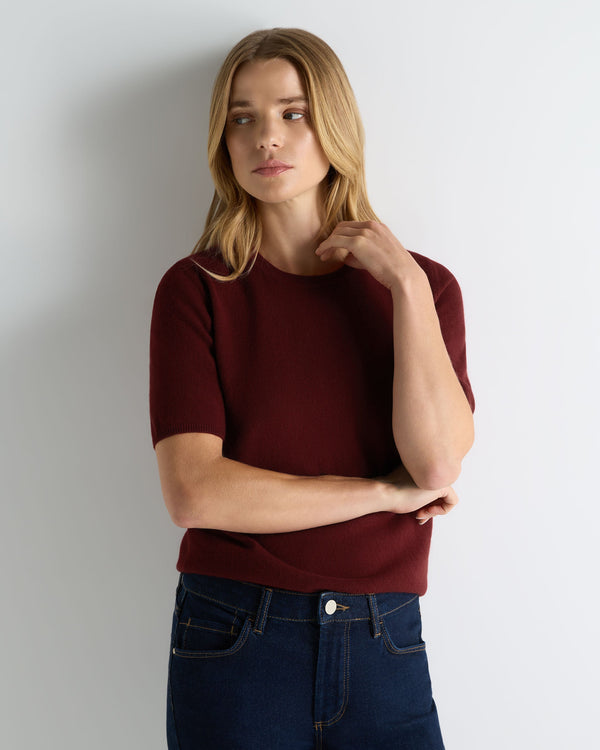 Women's Milly Classic Cashmere T-Shirt 1