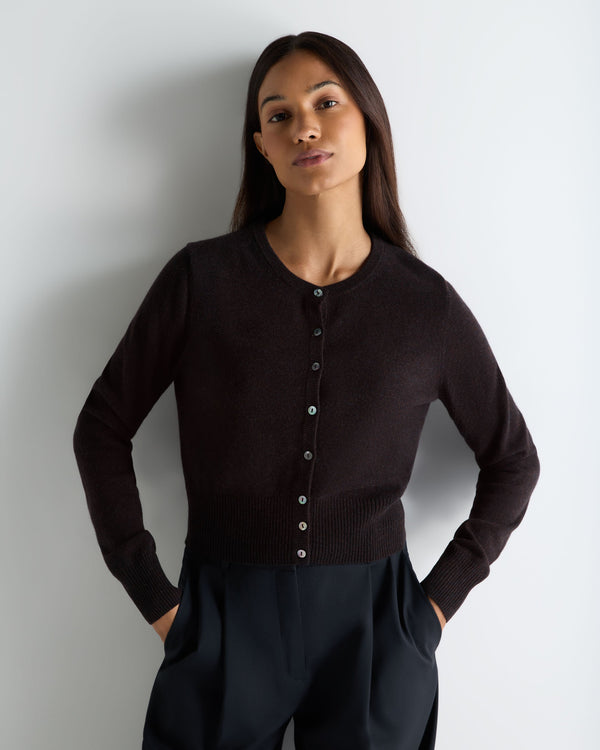 Women's Ivy Cropped Cashmere Cardigan 1