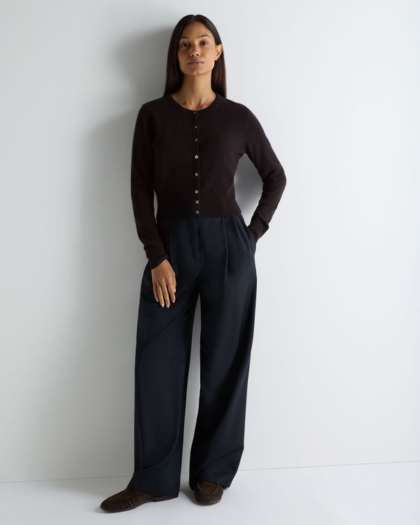 Women's Ivy Cropped Cashmere Cardigan 3