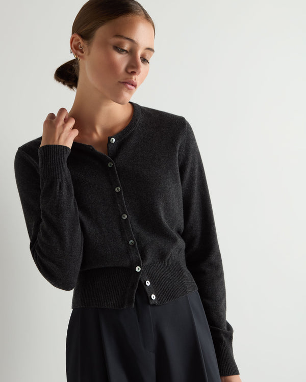 Women's Ivy Cropped Cashmere Cardigan 1