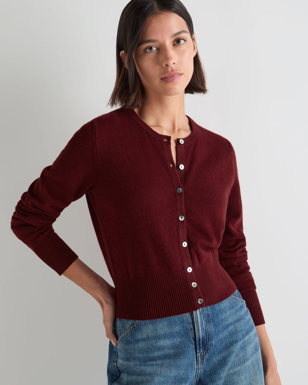 Women's Ivy Cropped Cashmere Cardigan 1