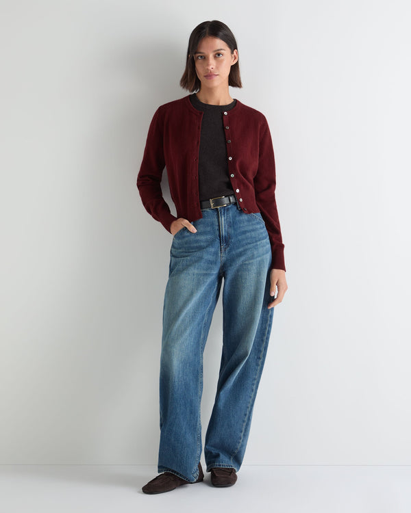 Women's Ivy Cropped Cashmere Cardigan 3