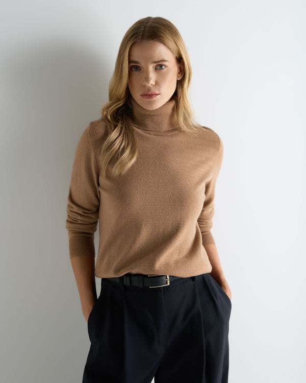 Women's Polo Neck Cashmere Jumper 1