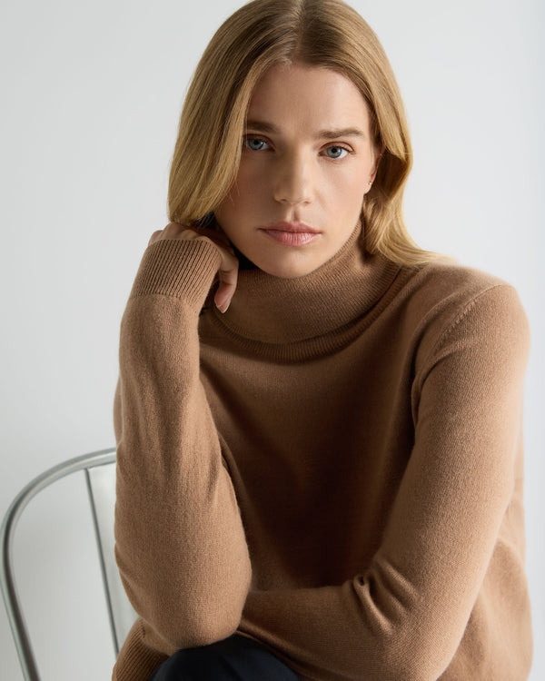 Women's Polo Neck Cashmere Jumper 5