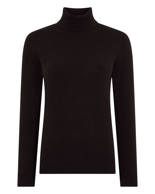 Women's Luna Roll Neck Cashmere Jumper 2