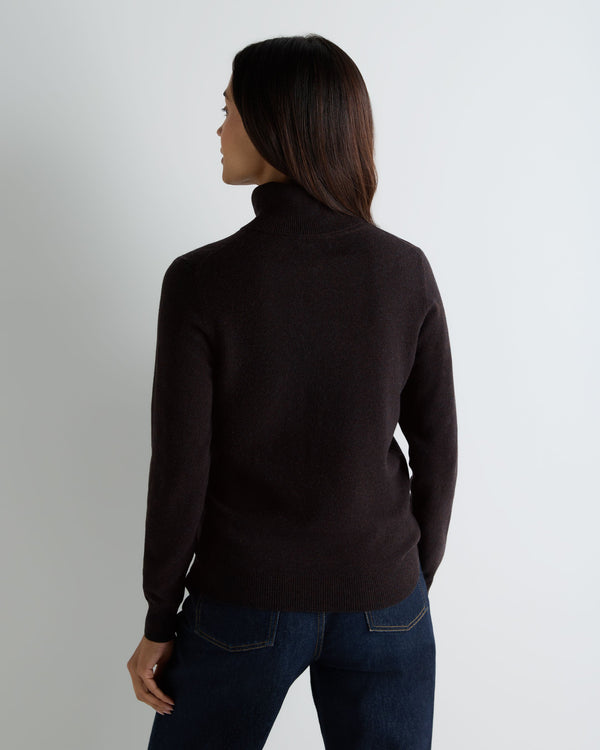 Women's Luna Roll Neck Cashmere Jumper 4