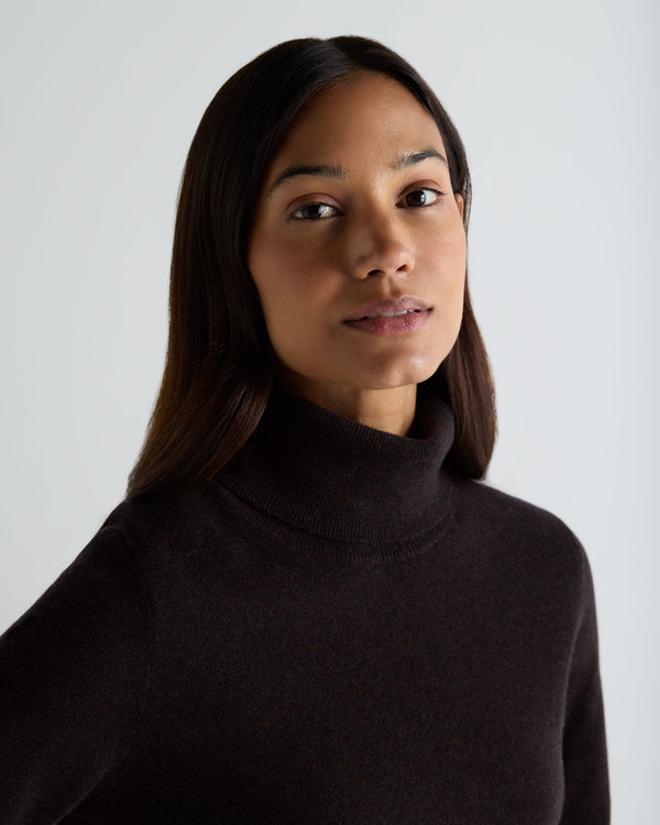 Women's Luna Roll Neck Cashmere Jumper 5