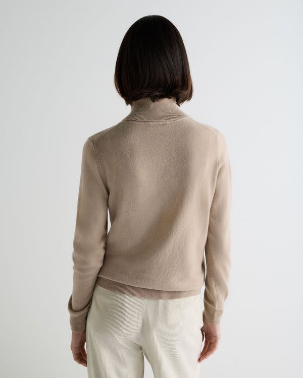 Women's Luna Roll Neck Cashmere Jumper 4