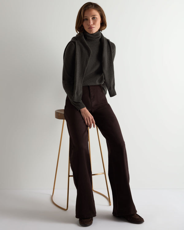Women's Luna Roll Neck Cashmere Jumper  3