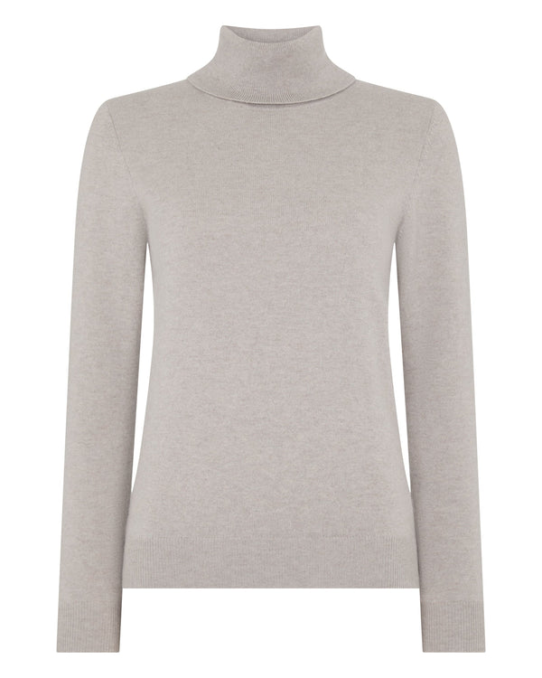 Women's Luna Roll Neck Cashmere Jumper 2
