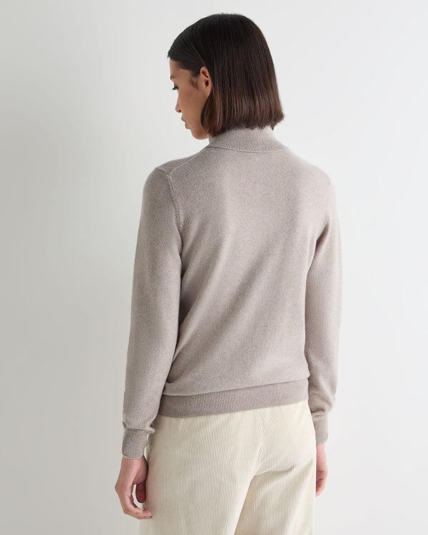 Women's Luna Roll Neck Cashmere Jumper 4