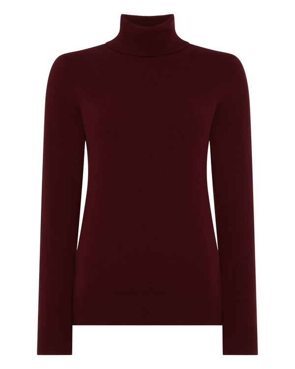 Women's Luna Roll Neck Cashmere Jumper 2