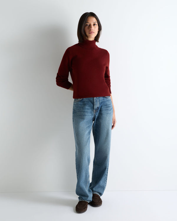 Women's Luna Roll Neck Cashmere Jumper 3