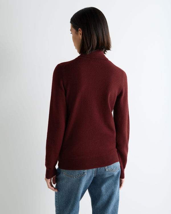 Women's Luna Roll Neck Cashmere Jumper 4
