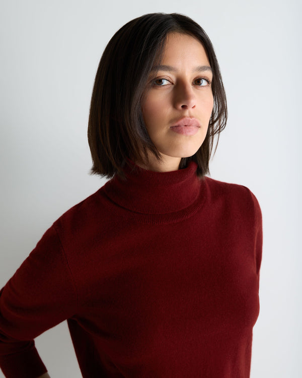 Women's Luna Roll Neck Cashmere Jumper 5