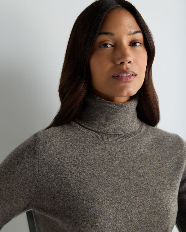 Women's Luna Roll Neck Cashmere Jumper 5