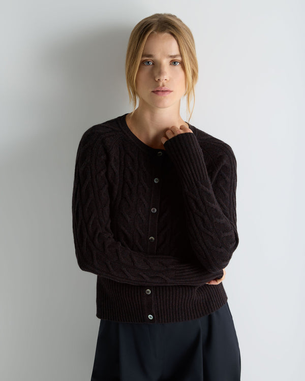 Women's Myla Cable Cashmere Cardigan 1