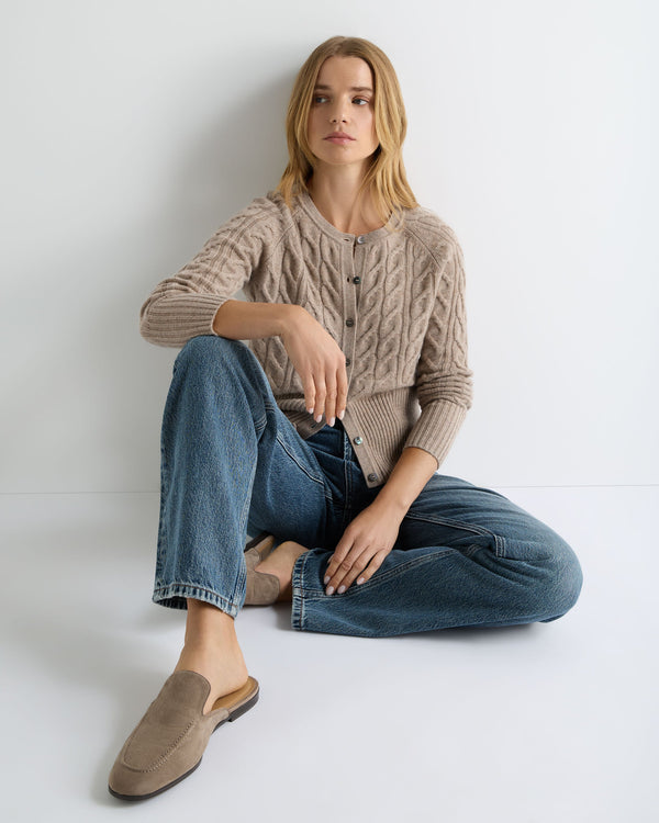 Women's Myla Cable Cashmere Cardigan 3