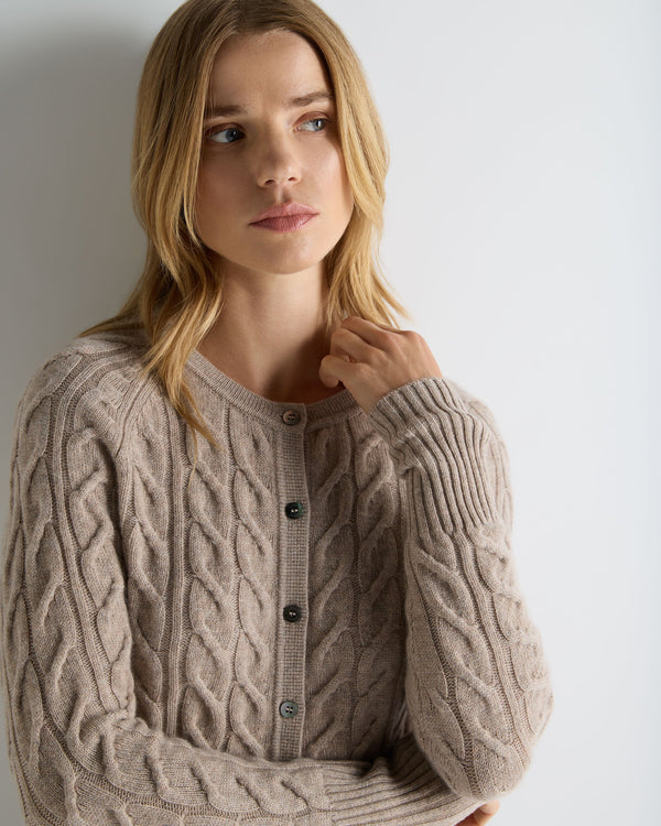Women's Myla Cable Cashmere Cardigan 5