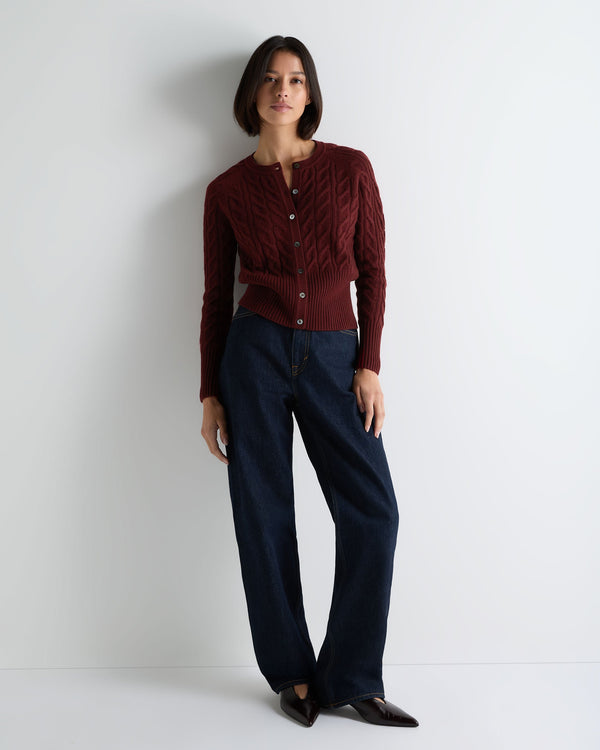 Women's Myla Cable Cashmere Cardigan 3