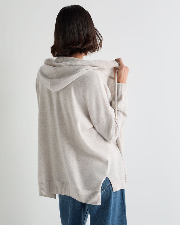 Women's Alicia Fur Trim Cashmere Hoodie 4
