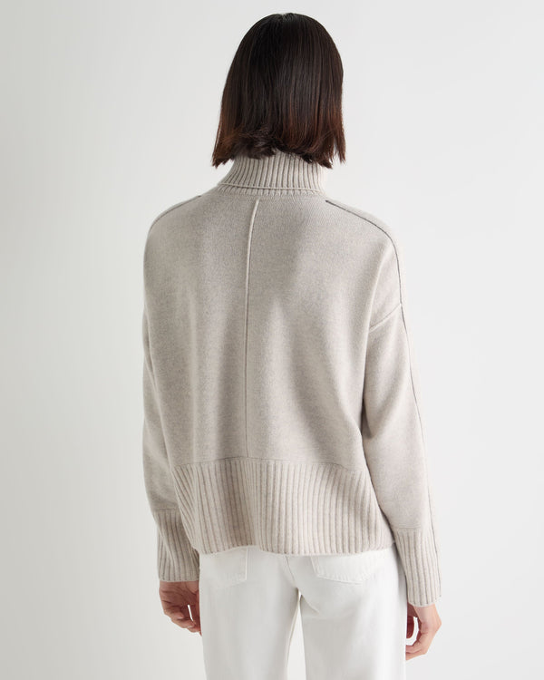 Women's Mollie Metal Roll Neck Cashmere Jumper 4