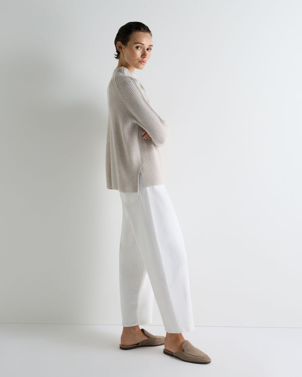 Women's Metal Funnel Neck Cashmere Jumper 3