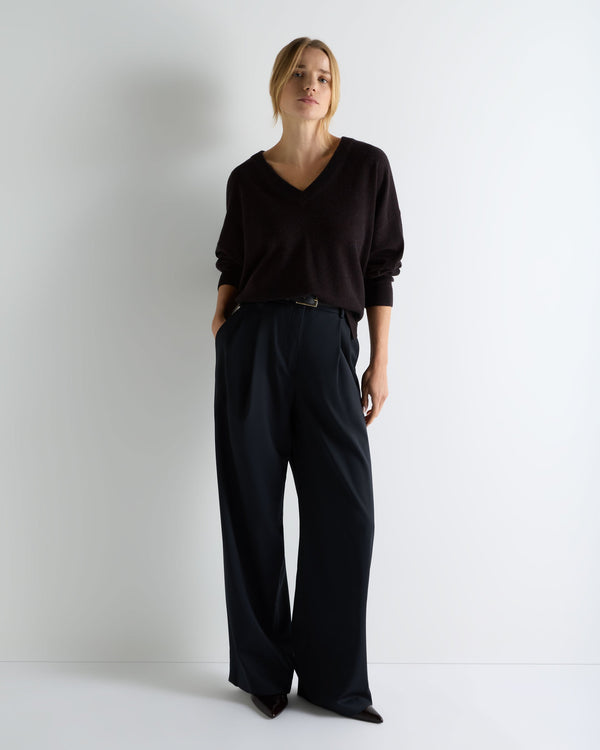 Women's Longline V Neck Cashmere Jumper 3