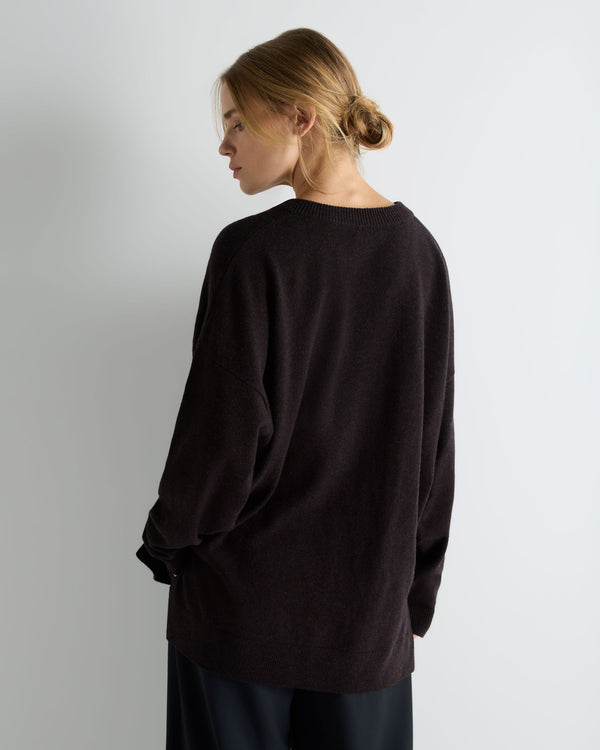 Women's Longline V Neck Cashmere Jumper 4