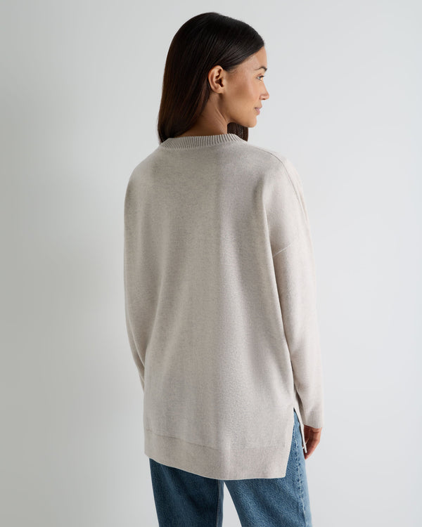 Women's Longline V Neck Cashmere Jumper 4