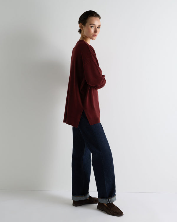 Women's Longline V Neck Cashmere Jumper 3